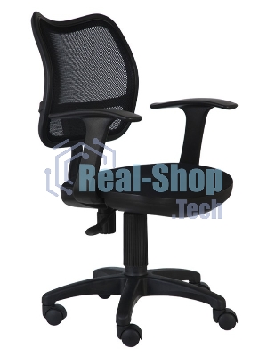 Кресло компьютерное Бюрократ Ch-797AXSN 26-28 спинка черная сетка, сиденье черное 26-28, Т-образные подлокотники