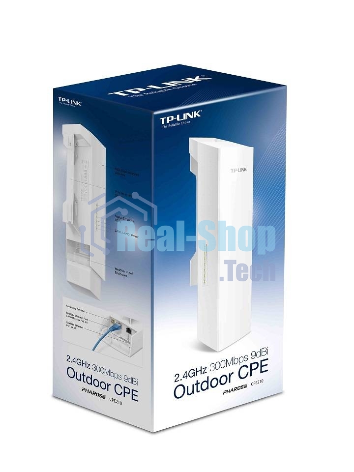 Точка доступа TP-Link SMB CPE210 Outdoor 2.4GHz 300Mbps High power Wireless Access Point WISP Client Router