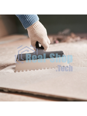 Шпатель фасадный Rexant 250 мм зуб 8х8 нержавеющая сталь, пластмассовая рукоятка