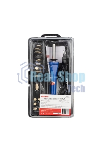 Набор паяльник-выжигатель Rexant/19 насадок/ПРОФИ 220V/30 Вт/ZD-972A