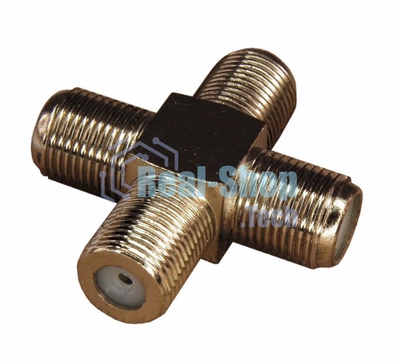 Переходник соединитель PROconnect x4 гнезда F (F- крест)