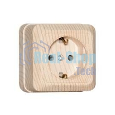 Розетка 1-м ОП Олимп 16А с заземл. сосна UNIVersal 5560902