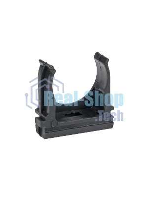 Держатель для труб (клипса) d25мм черный (уп.10шт) Plast EKF derj-z-25b