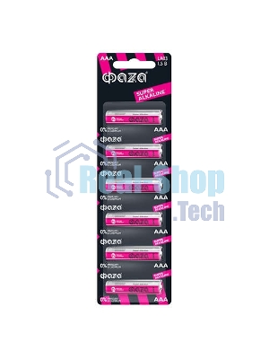 Элемент питания алкалиновый LR03 Super Alkaline BL-6 (уп.6шт) ФАZА 4895205002012, 1.5 В