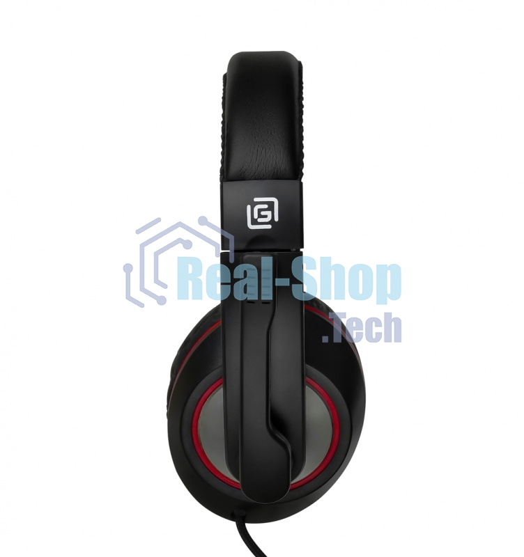 Гарнитура проводная Oklick HS-L390G DRAGON black/red 1.8m (JD-728S)