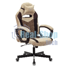 Кресло игровое Бюрократ VIKING 6 KNIGHT BR FABRIC коричневый, крестовина металл/пластик