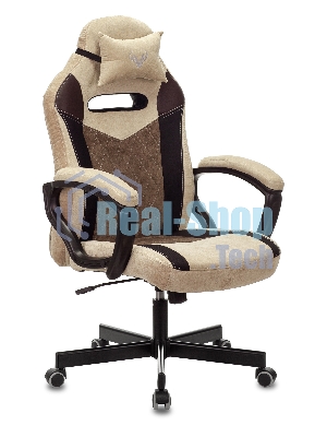 Кресло игровое Бюрократ VIKING 6 KNIGHT BR FABRIC коричневый, крестовина металл/пластик