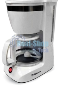 Кофеварка Sakura SA-6109W 1,25л кап