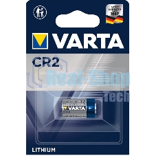 Батарейка Varta ELECTRONICS CR2 BL1 Lithium 3V (6206) (1/10/100)