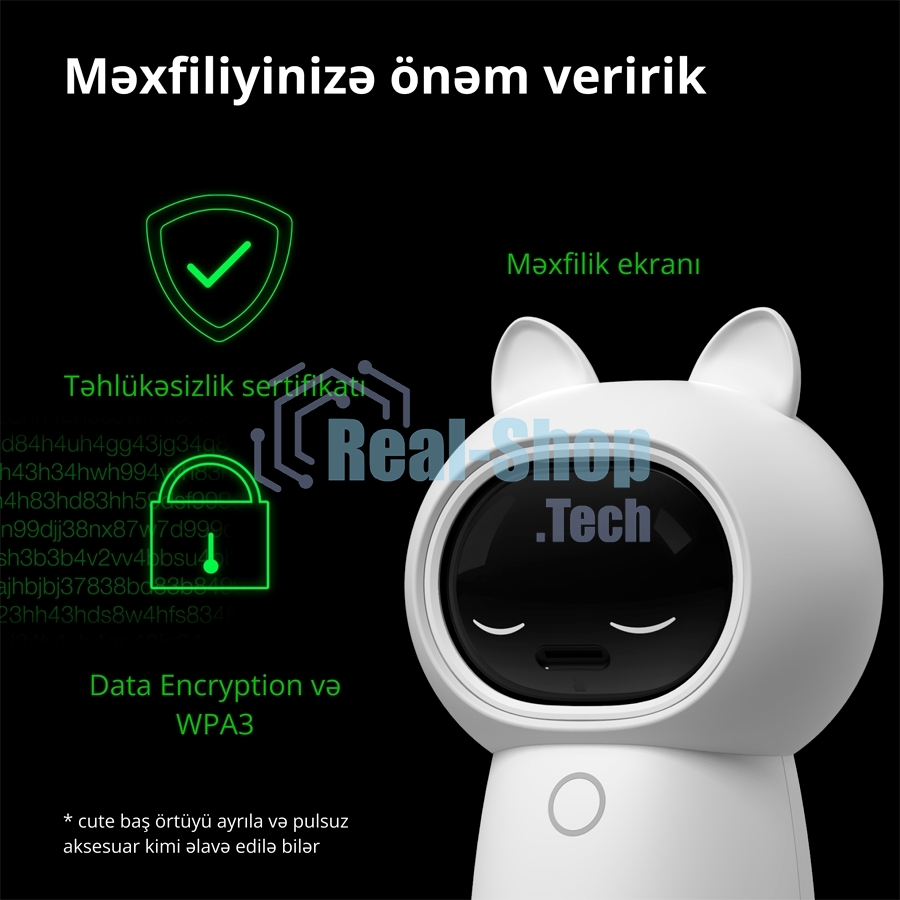 Камера AQARA Camera Hub G3/Камера+ управления/Управление жестами/Камера 360/2K 2304х1296p/Протокол связи:Zigbee/WiFi/Питание:USB-C/белый CH-H03