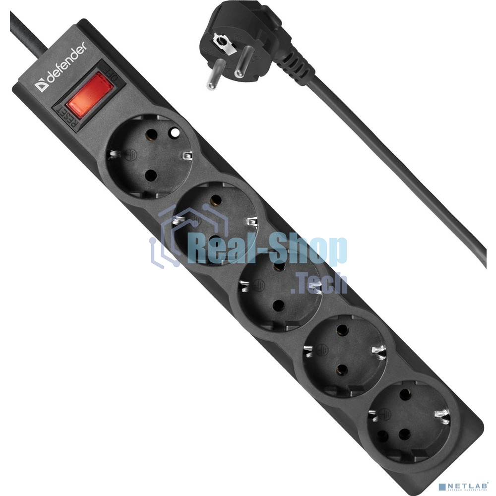 Сетевой фильтр Defender 3M ES LARGO 5OUTL.