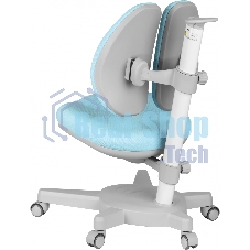 Кресло детское Cactus CS-CHR-3604BL голубой крестов. пластик серый