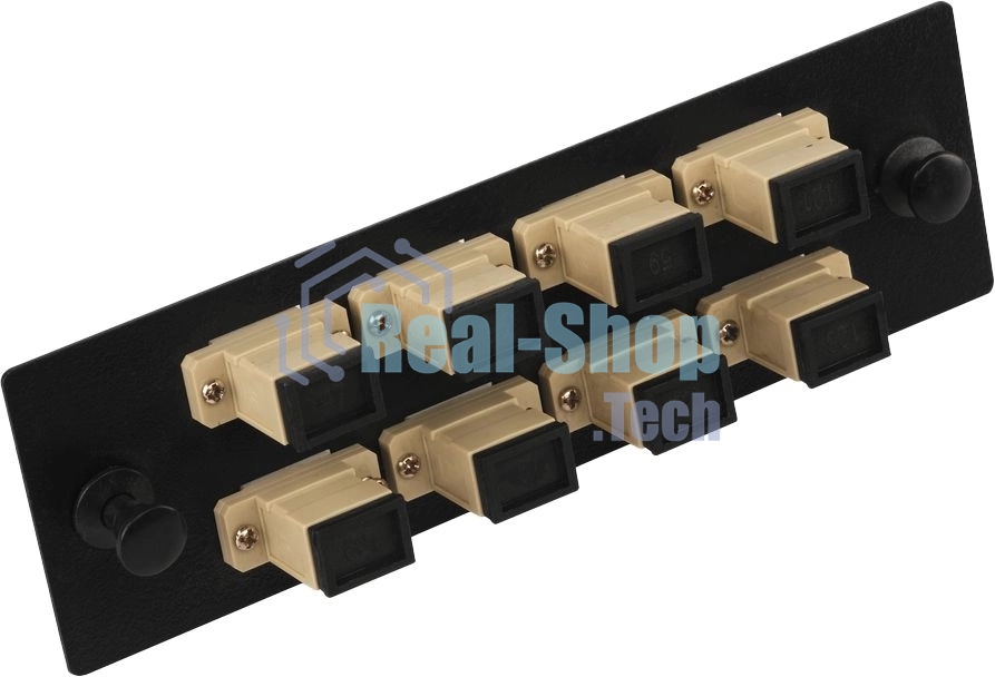 Адаптерная панель для кроссов LAN-FOBM с 8 симплексными адаптерами SC/OS2