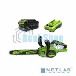 Цепная пила аккумуляторная GreenWorks G40CS30IIK2, 40V, 30 см, с 1* АКБ 2А*ч и ЗУ (2007807UA)