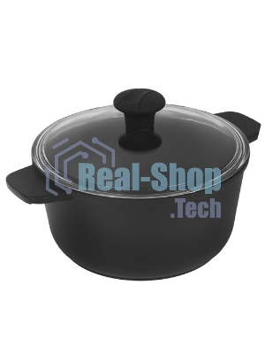 Кастрюля Maunfeld Osvald MF22SVLD03CR универсальная из литого алюминия со стеклянной крышкой, 3 л