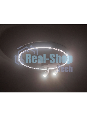 Потолочный светодиодный светильник Ambrella light FL5805/1+2 WH белый 25W 3000K/4200K/6400K D400*95 (без ПДУ)