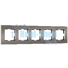 Рамка на 5 постов Slab (бронза софт) W0052963