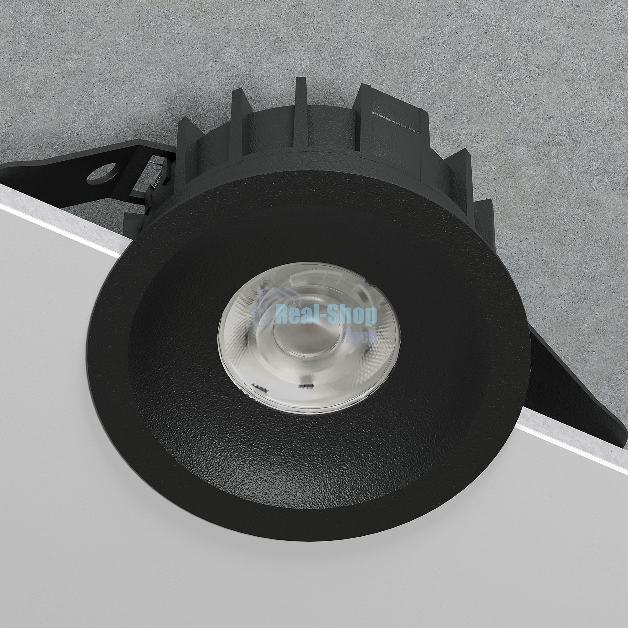 25069/LED 20W 4000K / светильник встраиваемый светодиодный / черный