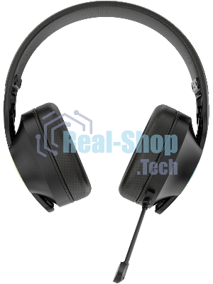 Гарнитура Acer OHR400 чёрный, беспроводная + проводная, USB/mini jack 3.5 мм, до 45 ч, подсветка