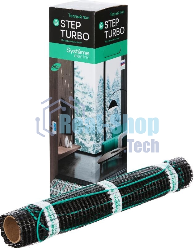 Теплый пол (мат нагревательный) STEP TURBO STM200010, 200 Вт/м2, 200 Вт, 1 м2