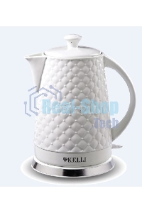 Чайник электрический керамический Kelli KL-1340,Объем: 1.8 л
