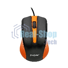 Мышь проводная ExeGate Professional Standard SH-9030BO черный/оранжевый, 1200 dpi, USB, кнопки - 3