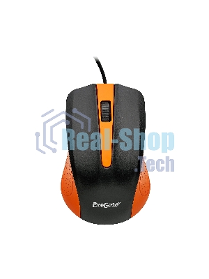 Мышь проводная ExeGate Professional Standard SH-9030BO черный/оранжевый, 1200 dpi, USB, кнопки - 3