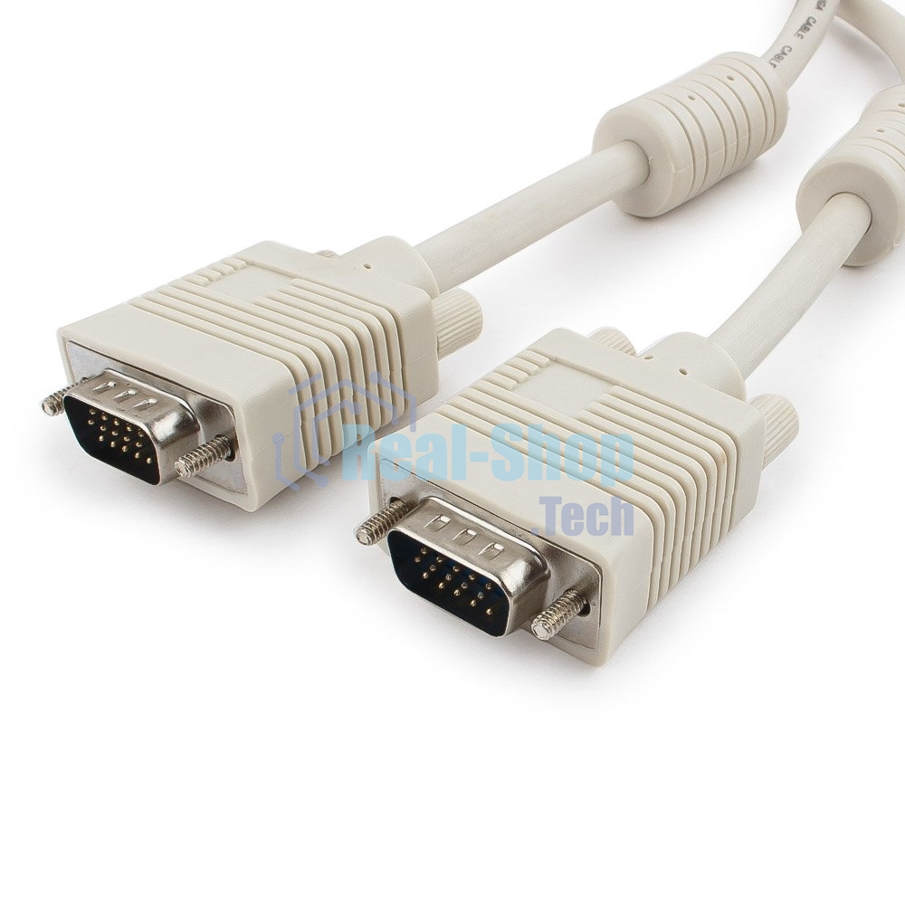Кабель Gembird/Cablexpert CC-PPVGA-6,Кабель VGA Premium,15M/15M,1.8м, тройной экран, феррит.кольца, пакет