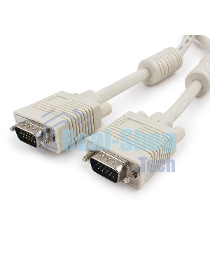 Кабель Gembird/Cablexpert VGA Premium,15M/15M,1.8м, тройной экран, феррит.кольца, пакет
