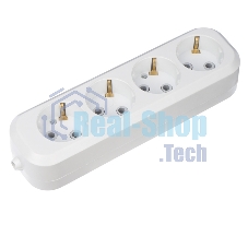 Колодка 4 гнезда c заземлением Rexant