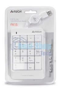 Числовой блок проводной A4Tech Fstyler FK13, USB, белый