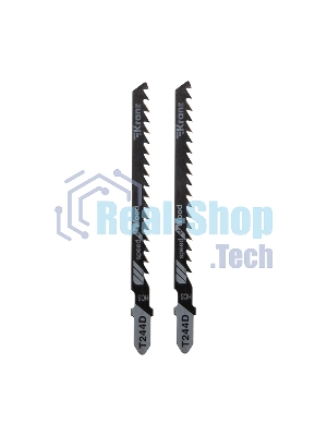 Пилка для электролобзика по дереву Kranz T244D 100 мм 6 зубьев на дюйм 8-60 мм фигурный рез (2 шт./уп.)