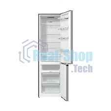 Холодильник Gorenje NRK6201PS4 серебристый металлик двухкамерный 235/96л морозилка снизу, No Frost