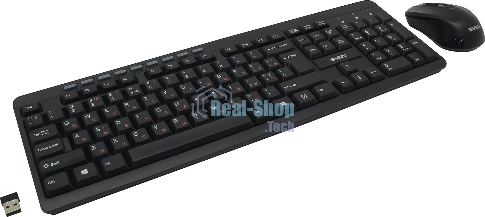 Комплект беспроводной SVEN KB-C3400W клавиатура+мышь