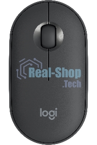 Мышь беспроводная Logitech Pebble M350 графитовый, 1000 dpi, радиоканал, Bluetooth, USB, кнопки - 3
