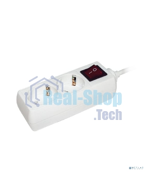 Удлинитель 2х3 м с заземл. 16А IP20 У02К с выкл. 2P+PE IEK WYP10-16-02-03-ZK-N