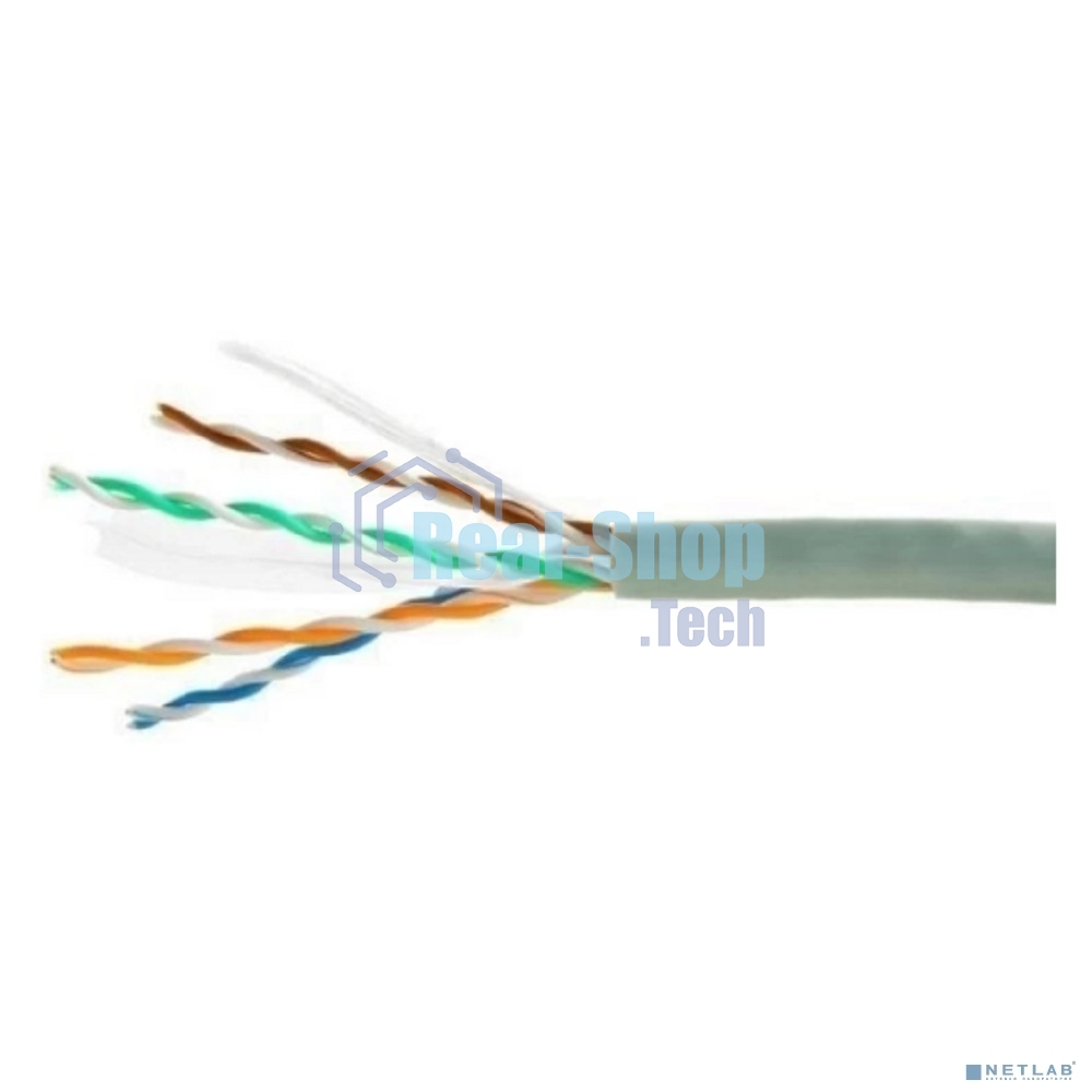 Кабель Cablexpert UPC-5051E-4-CU, UTP indoor 4x2x0.51, медный, кат.5e, однож., 305м, box, серый