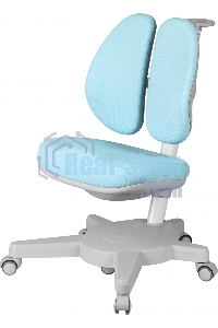 Кресло детское Cactus CS-CHR-3604BL голубой крестов. пластик серый