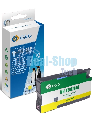 Картридж струйный G&G GG-F6U18AE желтый (26мл) для HP OJ Pro 7740/8210/8218/8710/8715