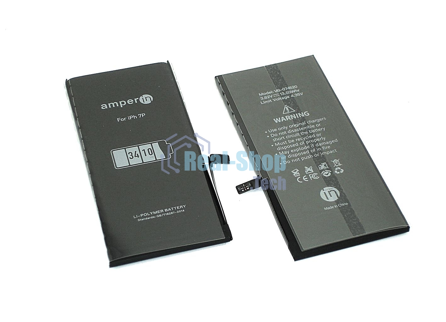 Аккумуляторная батарея Amperin для Apple iPhone 7 Plus 3,82V 3410mAh