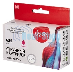 Картридж струйный Sakura CZ111AE (№655 Magenta) для HP, пурпурный, 11 мл., 600 к.