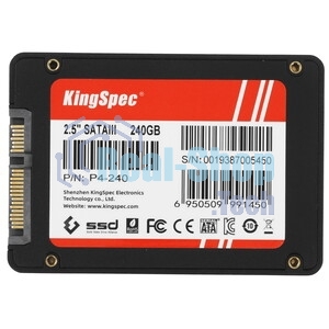 Накопитель SSD KingSpec P4-240, 240Gb, SATA III, 2.5