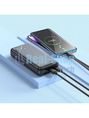 Портативный аккумулятор Hoco J123A Element 20000mAh 2A 2xUSB-A черный