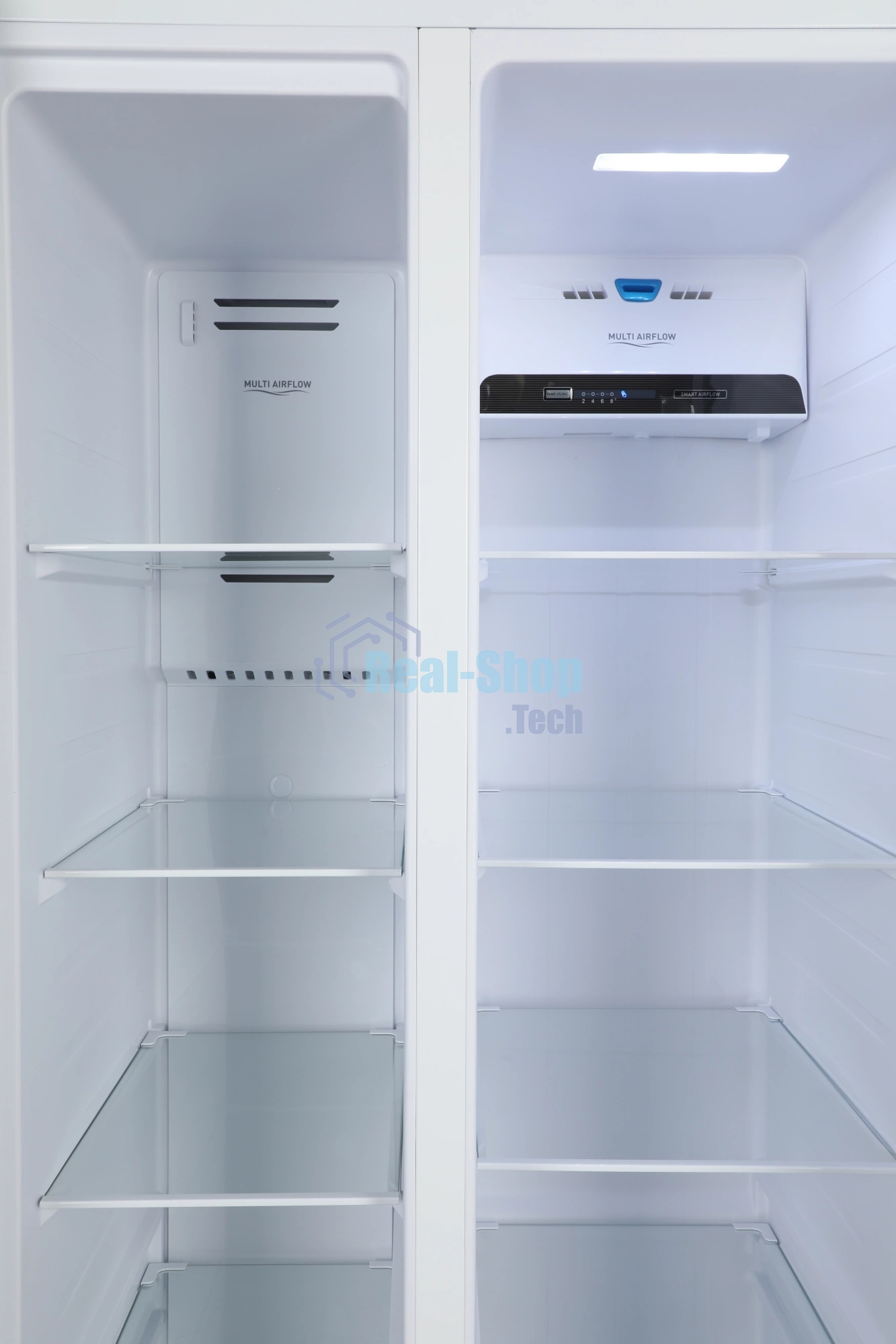 Холодильник Hyundai CS45082F белый двухкамерный 270/180л морозилка снизу, No Frost, Side by Side