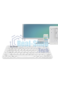 Клавиатура беспроводная Logitech K380, Bluetooth, белый