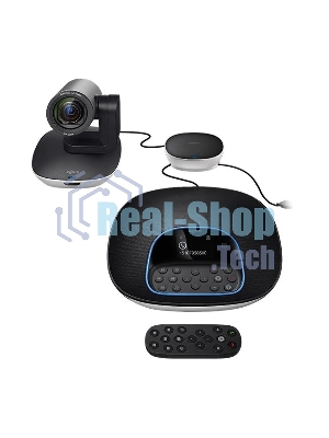 Веб-камера Logitech Group 1920x1080, 30 кадр/с, USB Type-A, микрофон (4 шт, шумоподавление), автоматическая фокусировка, автоосвещение, универсальное крепление, штатив в комплекте
