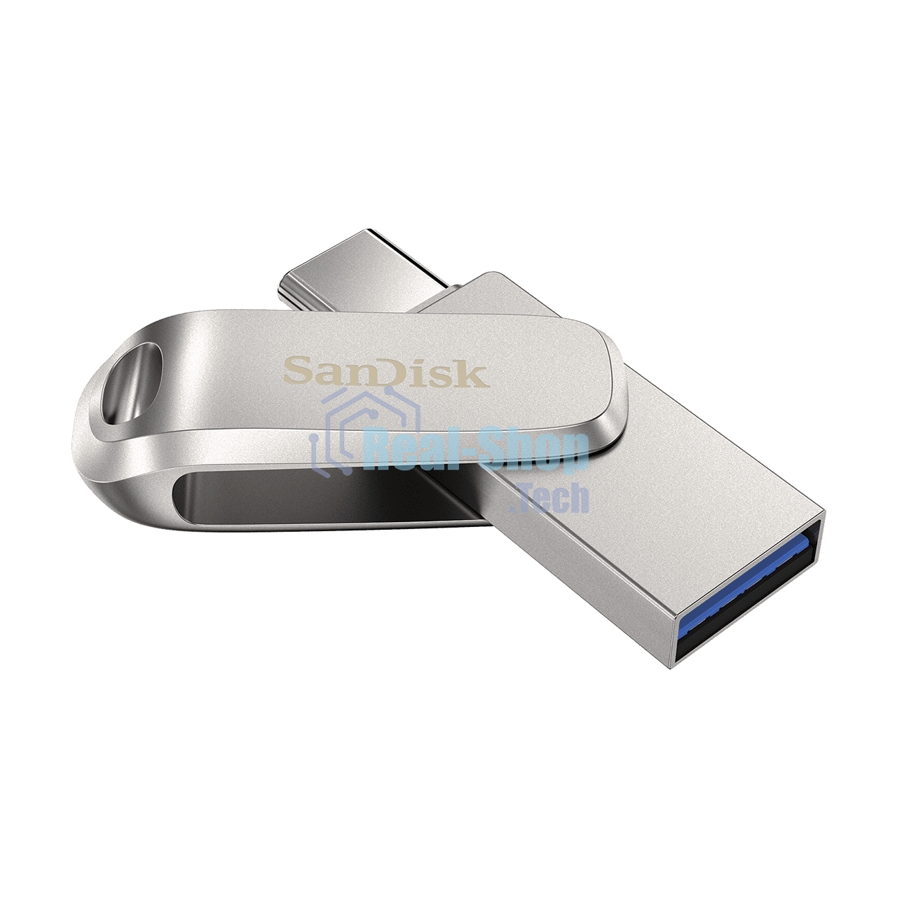 Флешка USB Sandisk Ultra Dual Luxe (SDDDC4-032G-G46), 32Gb, USB 3.2 Gen 1/Type-C, R/W 150/40, серебристый