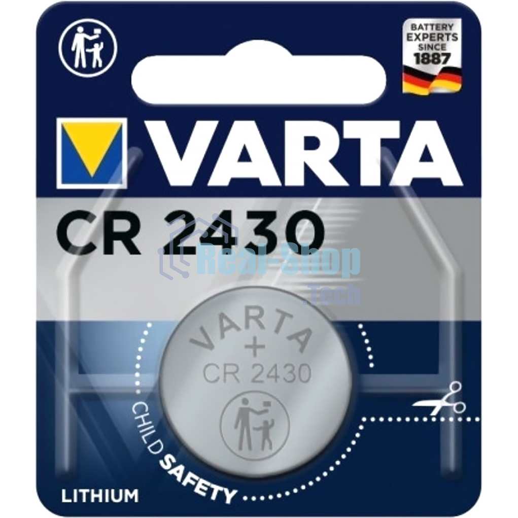 Батарейка Varta ELECTRONICS CR2430 BL1 Lithium 3V (6430) (1/10/100)