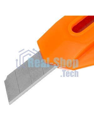 Нож Sparta 18 мм, выдвижное лезвие, для резки обоев, линейка