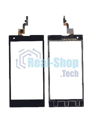 Сенсорное стекло (тачскрин) для Fly IQ4511 Tornado One Octa, черное